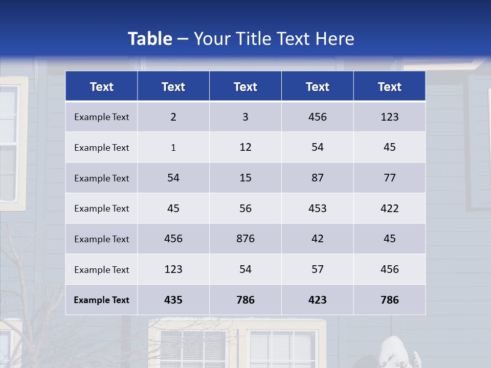 Pile Snow Frost PowerPoint Template