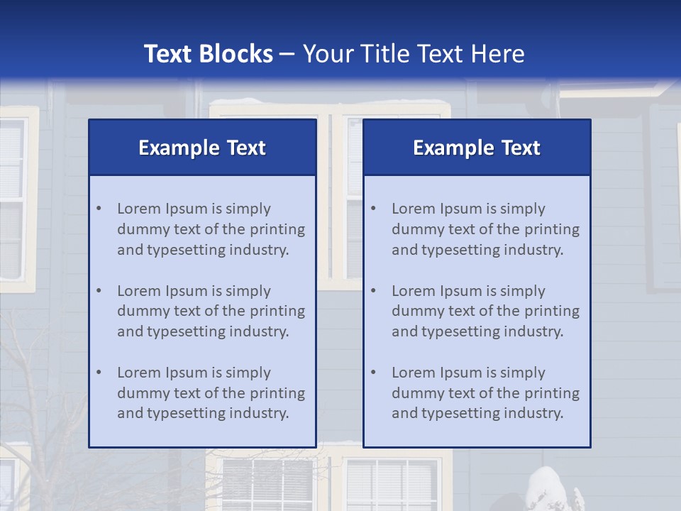 Pile Snow Frost PowerPoint Template