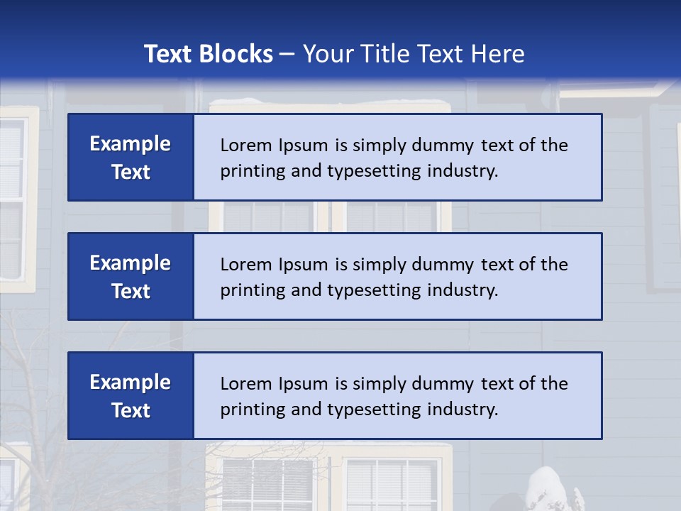 Pile Snow Frost PowerPoint Template