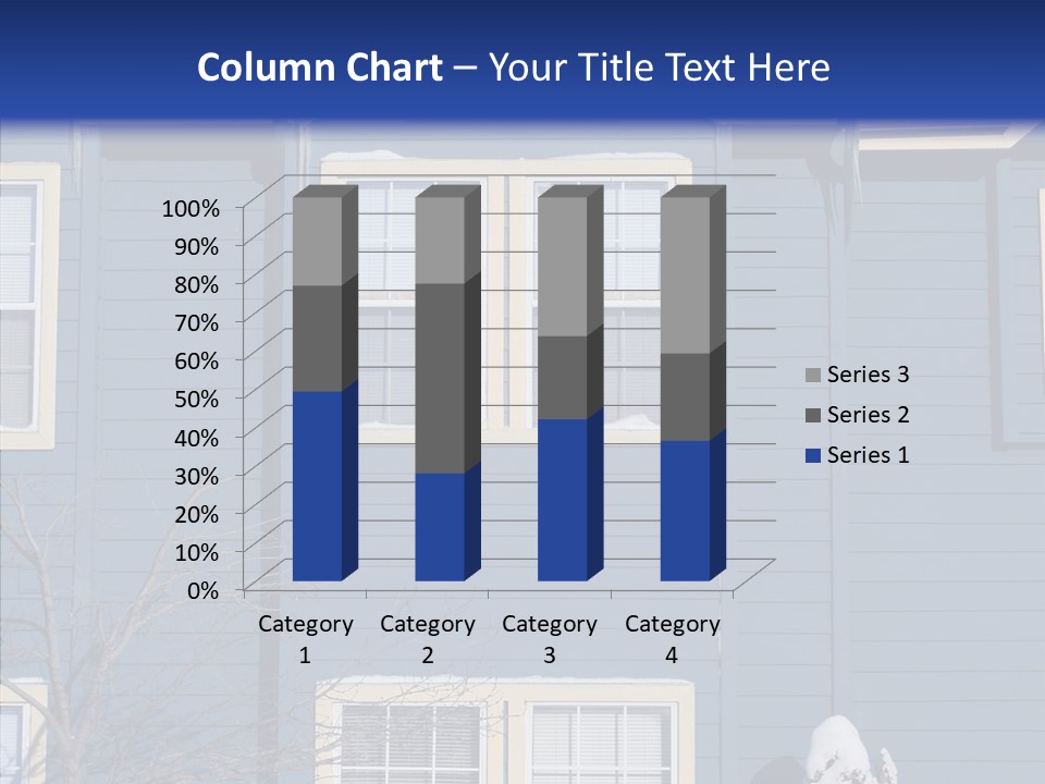 Pile Snow Frost PowerPoint Template
