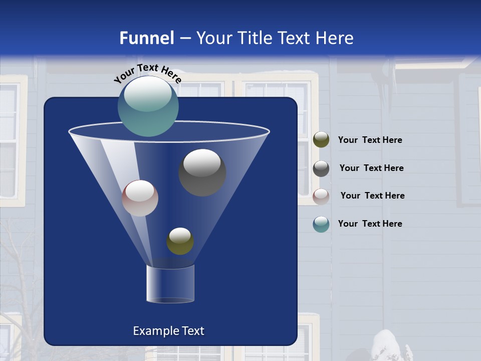 Pile Snow Frost PowerPoint Template