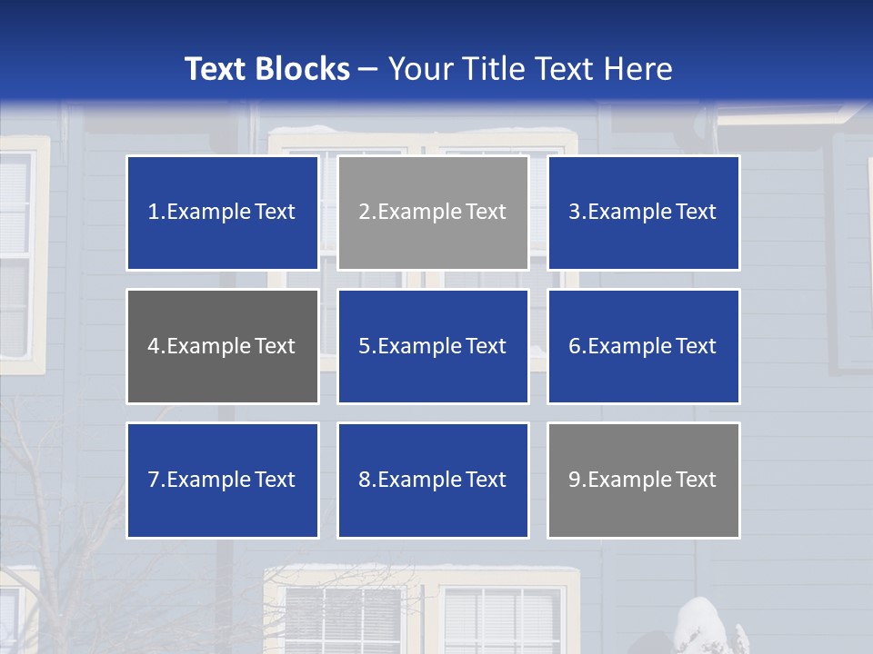 Pile Snow Frost PowerPoint Template