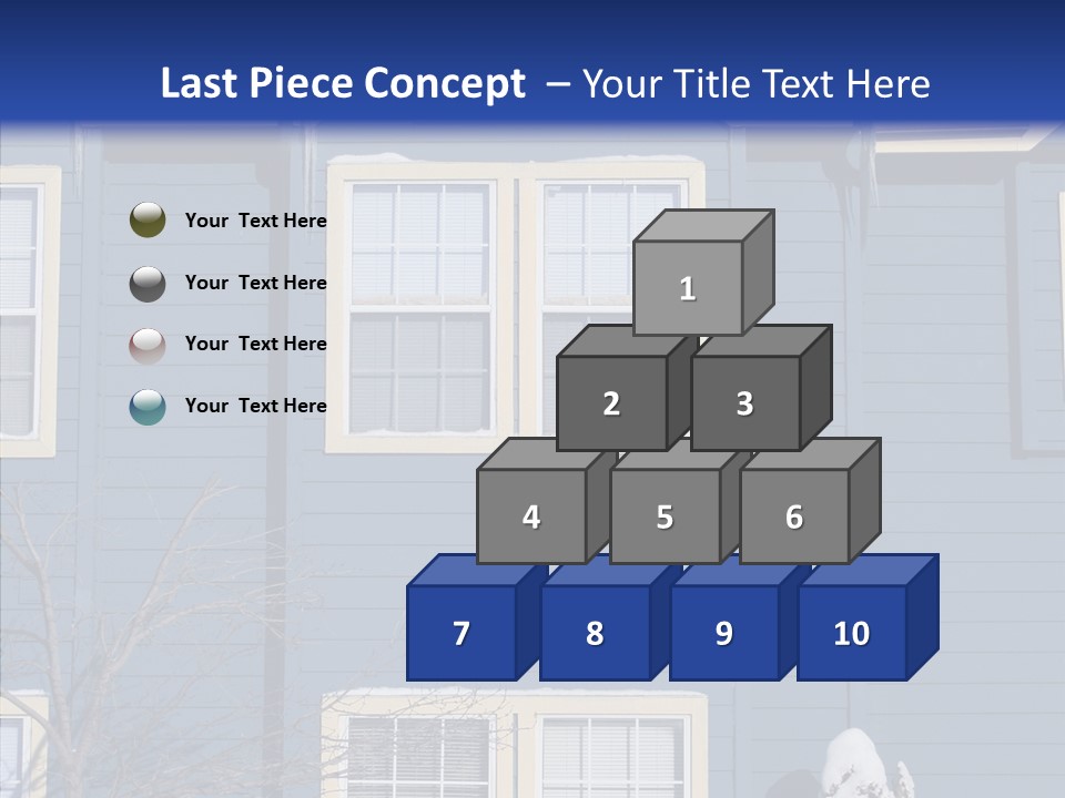 Pile Snow Frost PowerPoint Template