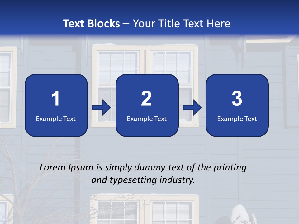 Pile Snow Frost PowerPoint Template
