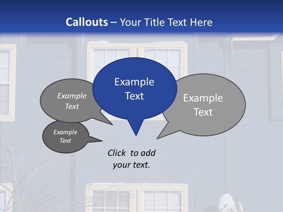 Pile Snow Frost PowerPoint Template