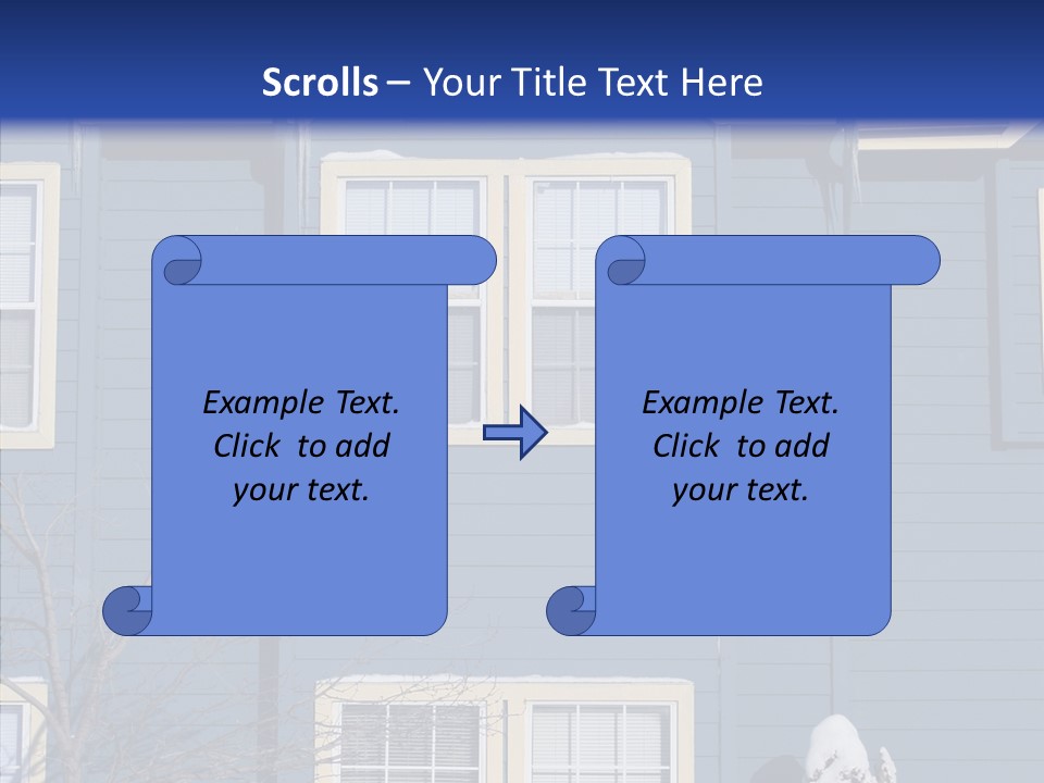 Pile Snow Frost PowerPoint Template