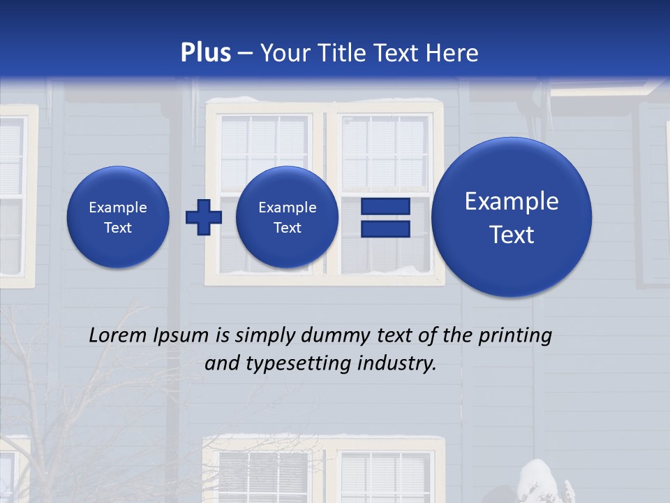Pile Snow Frost PowerPoint Template