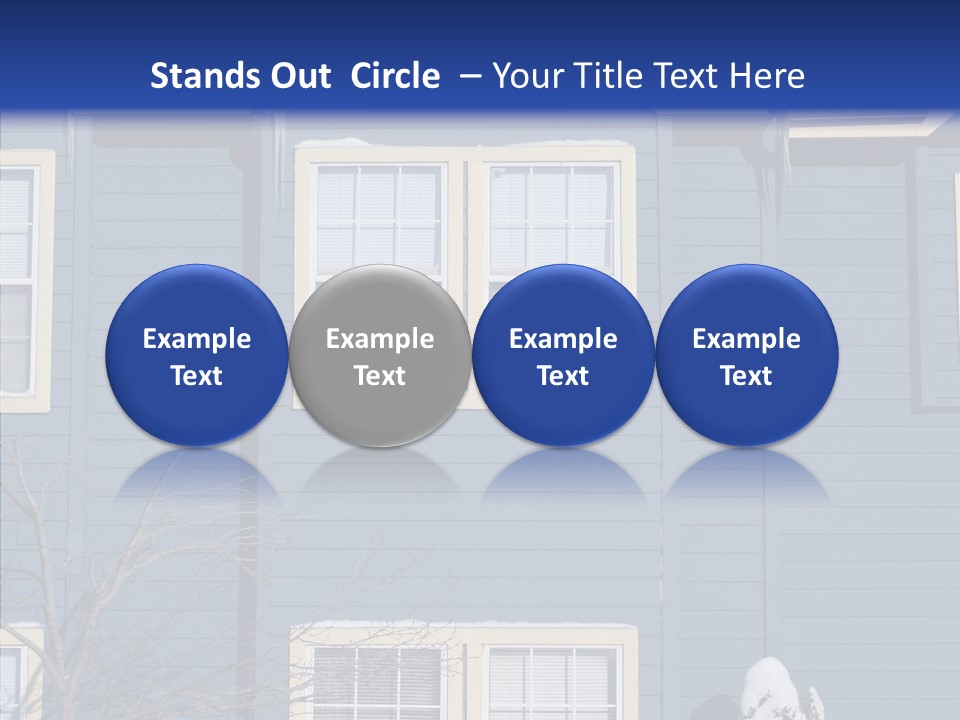 Pile Snow Frost PowerPoint Template
