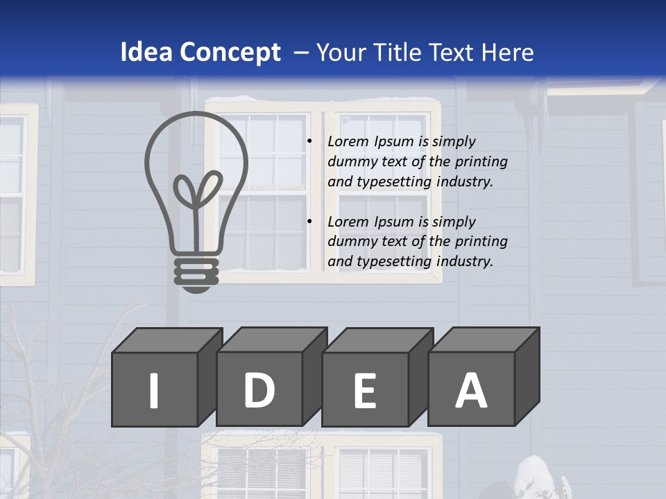 Pile Snow Frost PowerPoint Template