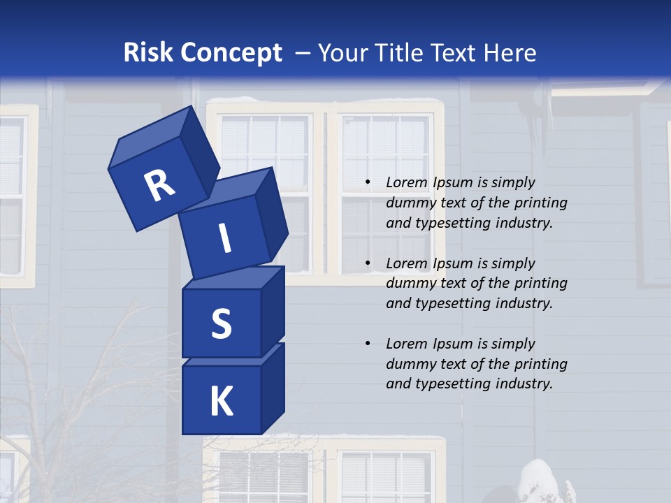 Pile Snow Frost PowerPoint Template