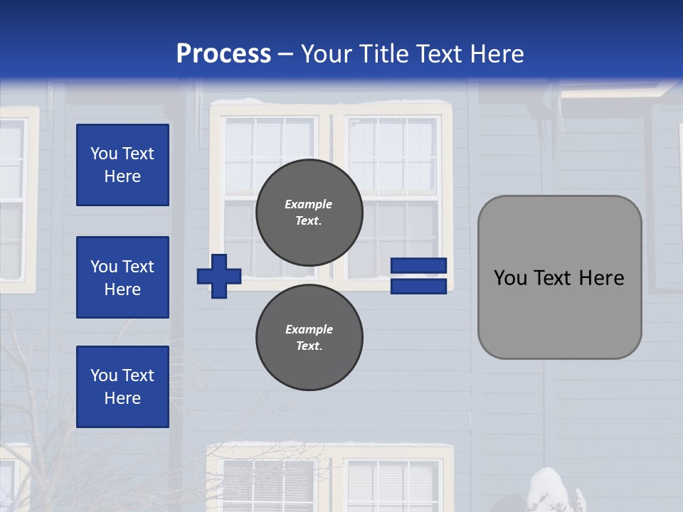 Pile Snow Frost PowerPoint Template