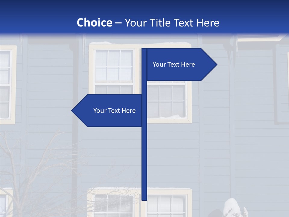Pile Snow Frost PowerPoint Template