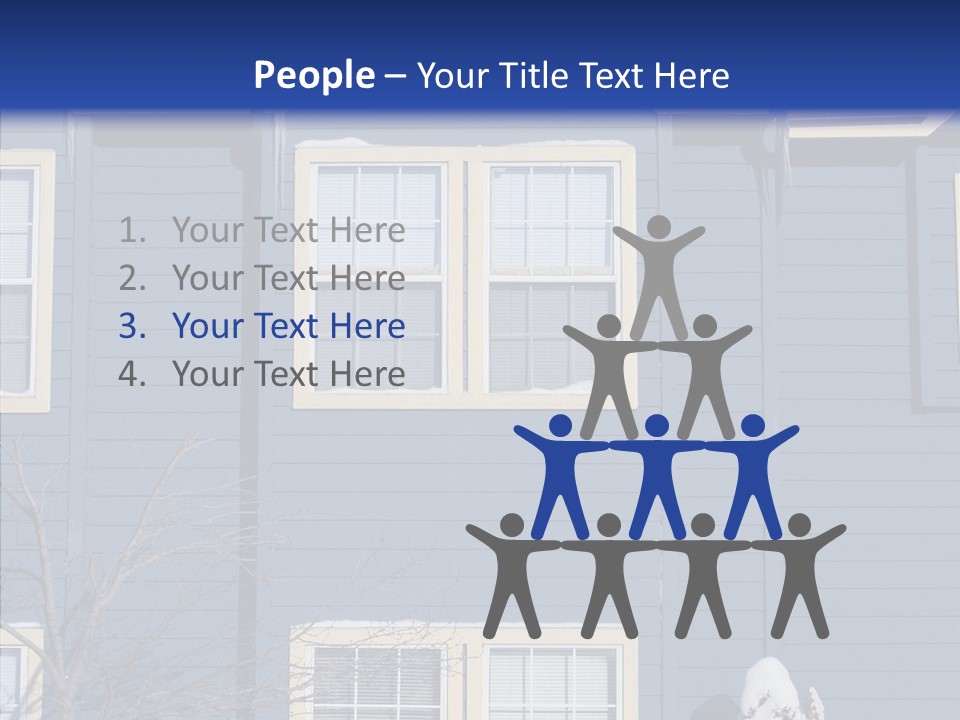 Pile Snow Frost PowerPoint Template