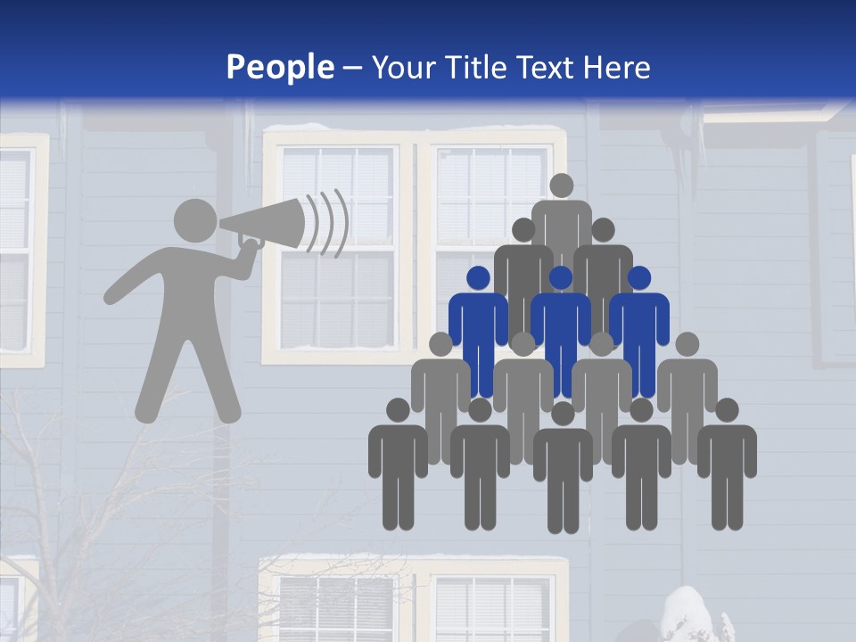 Pile Snow Frost PowerPoint Template