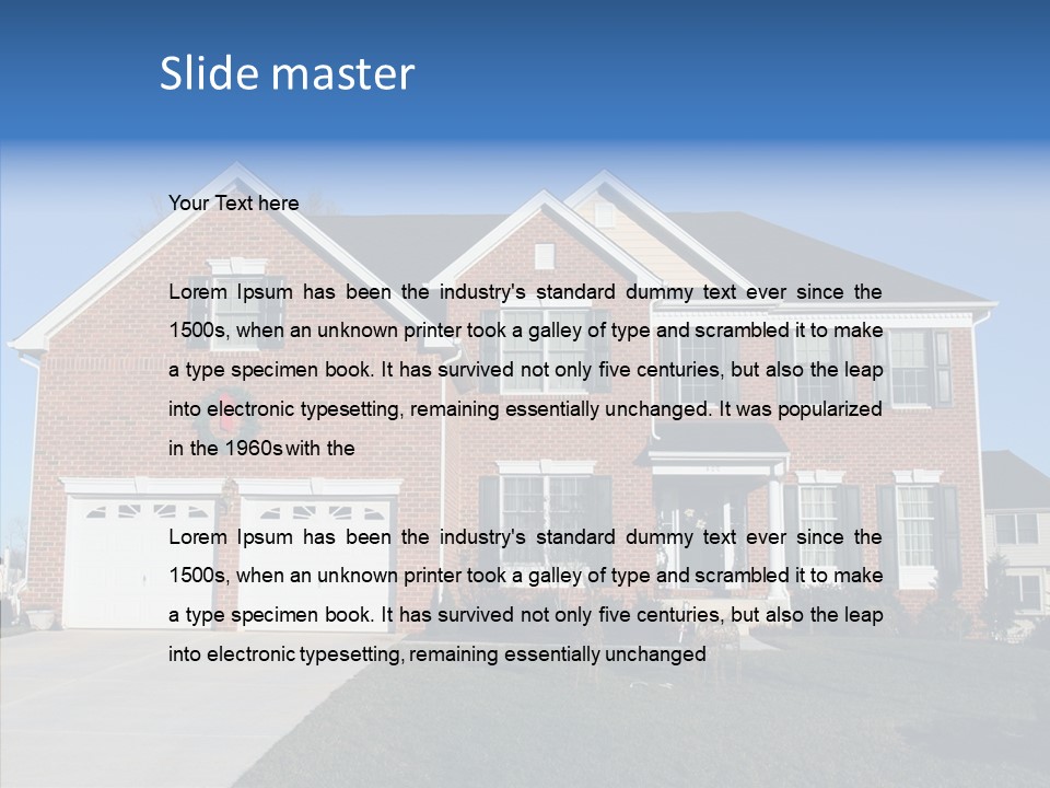 Estate Property Front PowerPoint Template