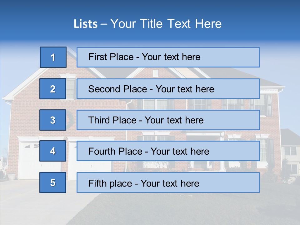 Estate Property Front PowerPoint Template