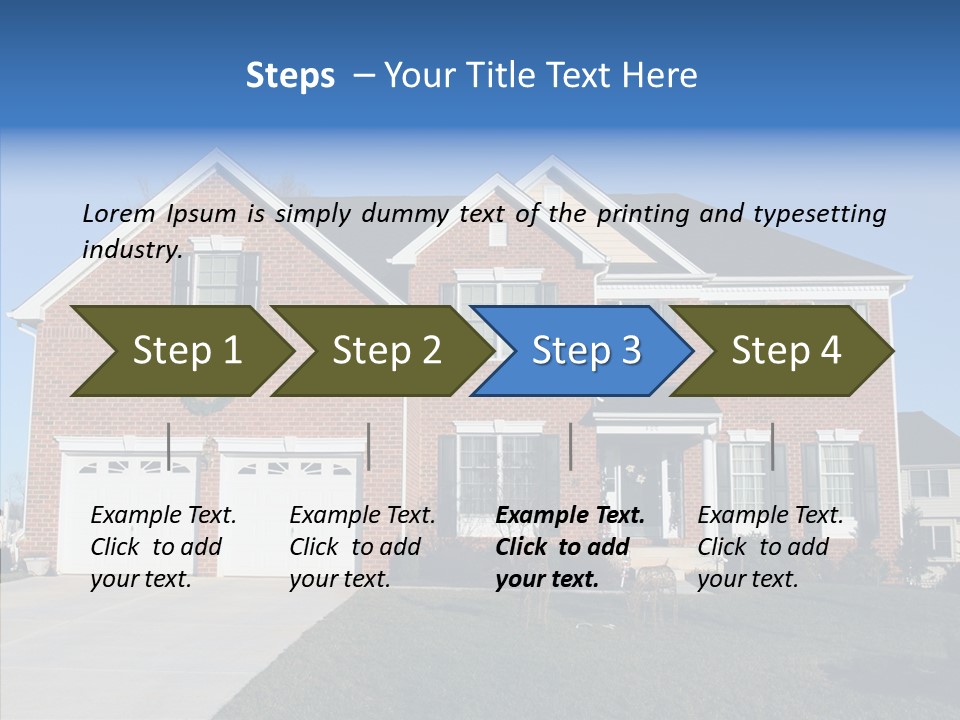Estate Property Front PowerPoint Template