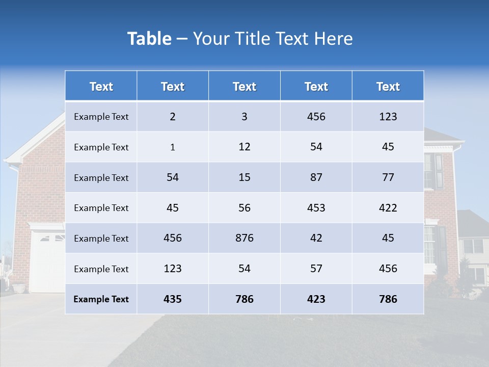 Estate Property Front PowerPoint Template