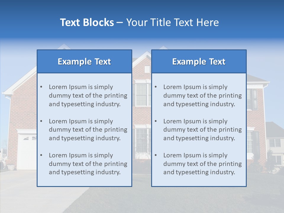 Estate Property Front PowerPoint Template