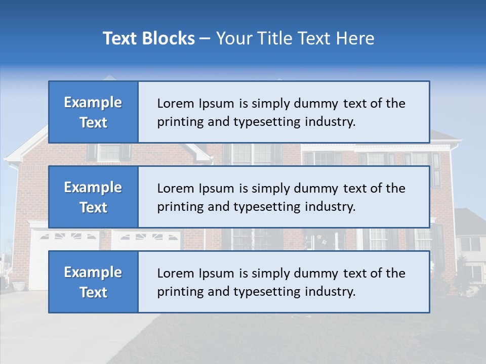 Estate Property Front PowerPoint Template