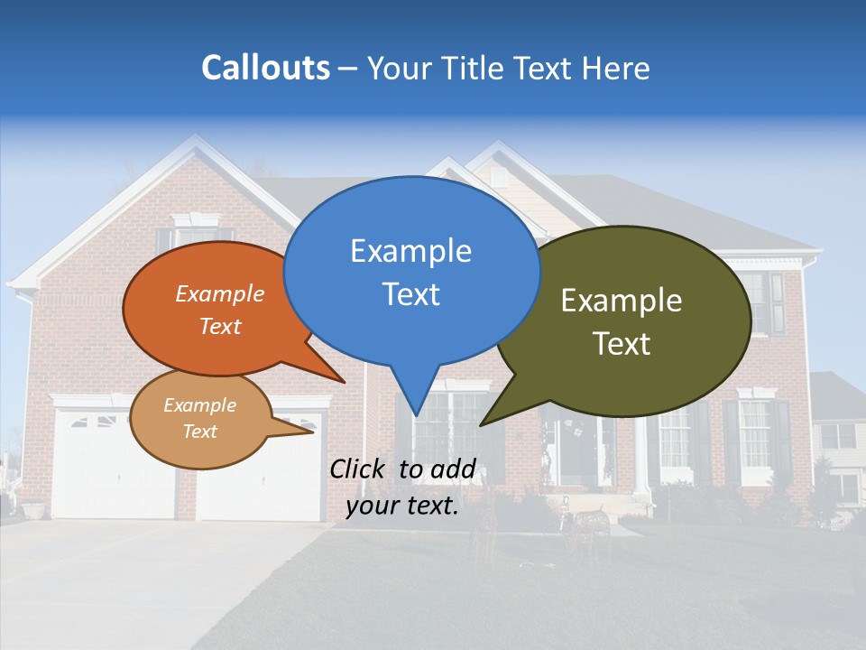 Estate Property Front PowerPoint Template