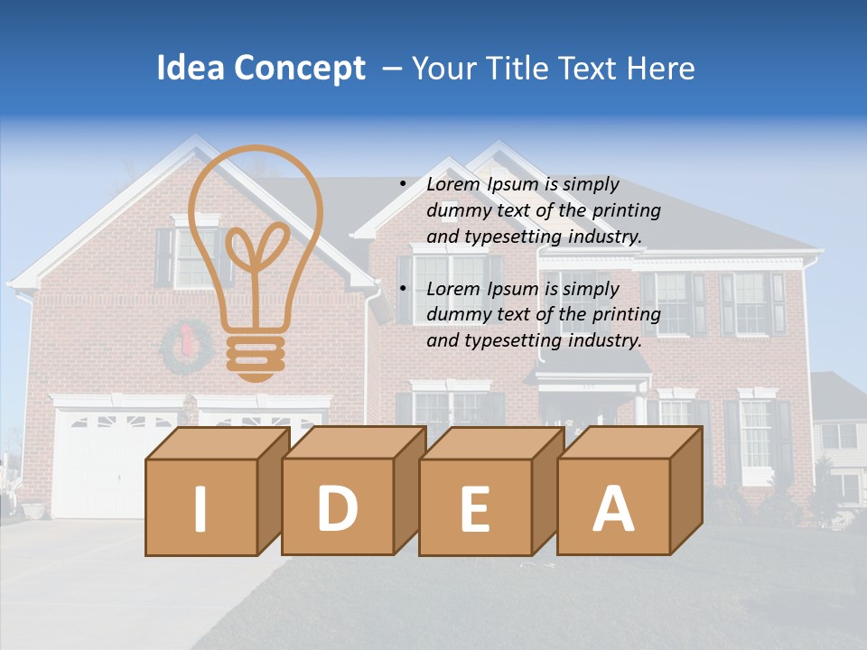 Estate Property Front PowerPoint Template