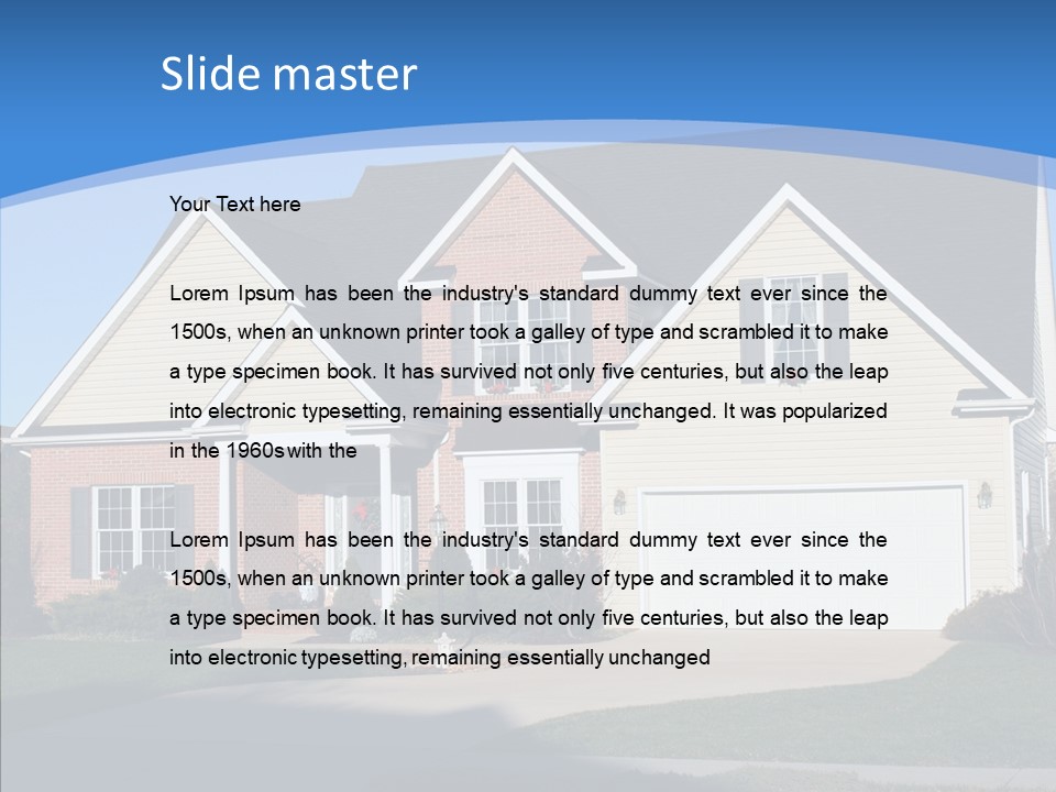 Estate Roof Large PowerPoint Template