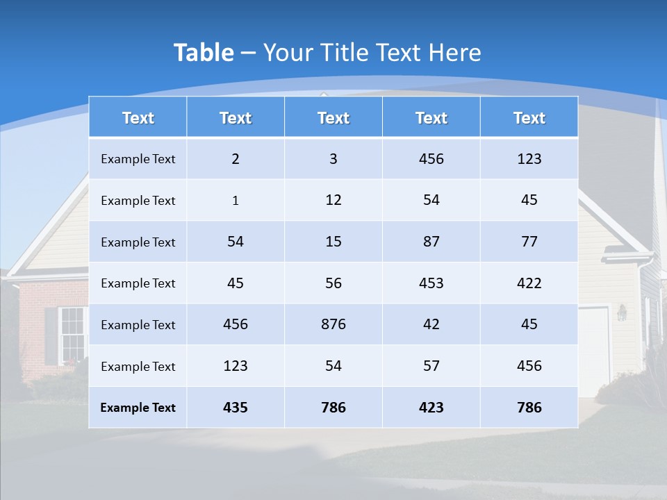 Estate Roof Large PowerPoint Template