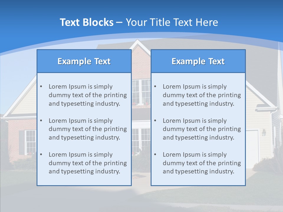 Estate Roof Large PowerPoint Template