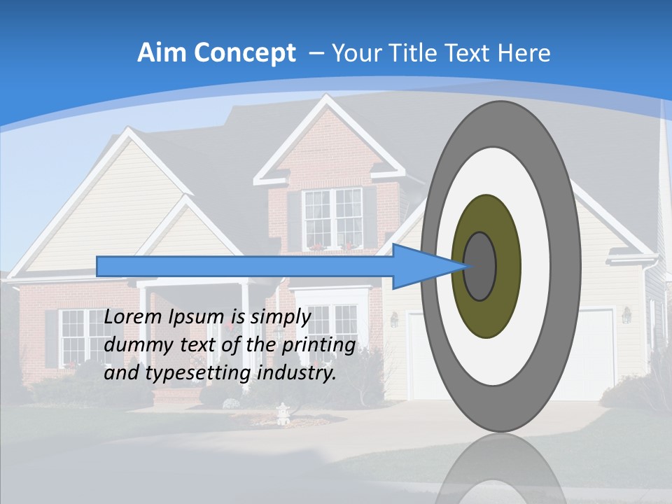 Estate Roof Large PowerPoint Template