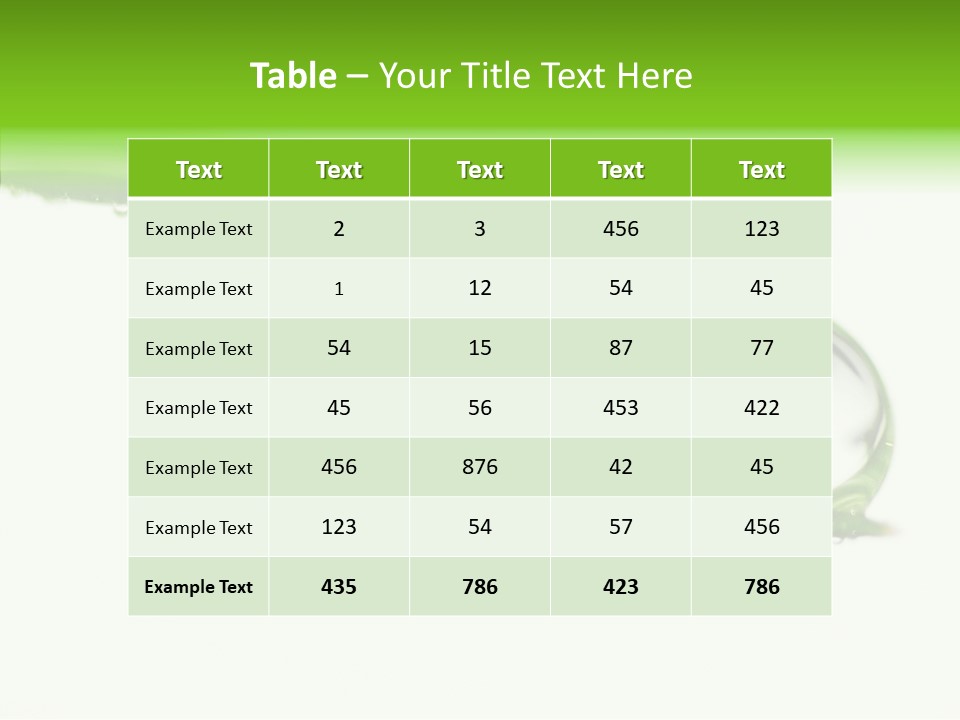 Drop Seasonal Nature PowerPoint Template