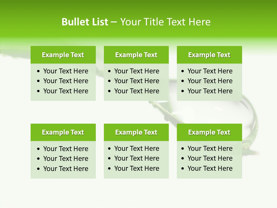 Drop Seasonal Nature PowerPoint Template