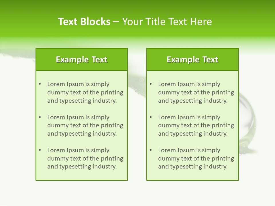 Drop Seasonal Nature PowerPoint Template