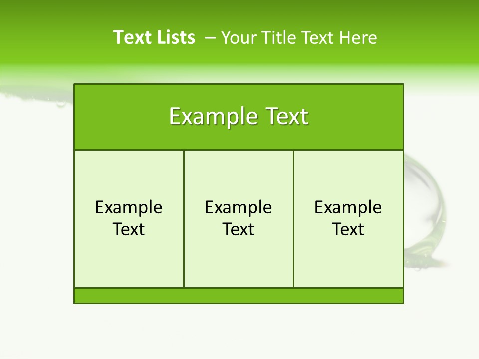 Drop Seasonal Nature PowerPoint Template
