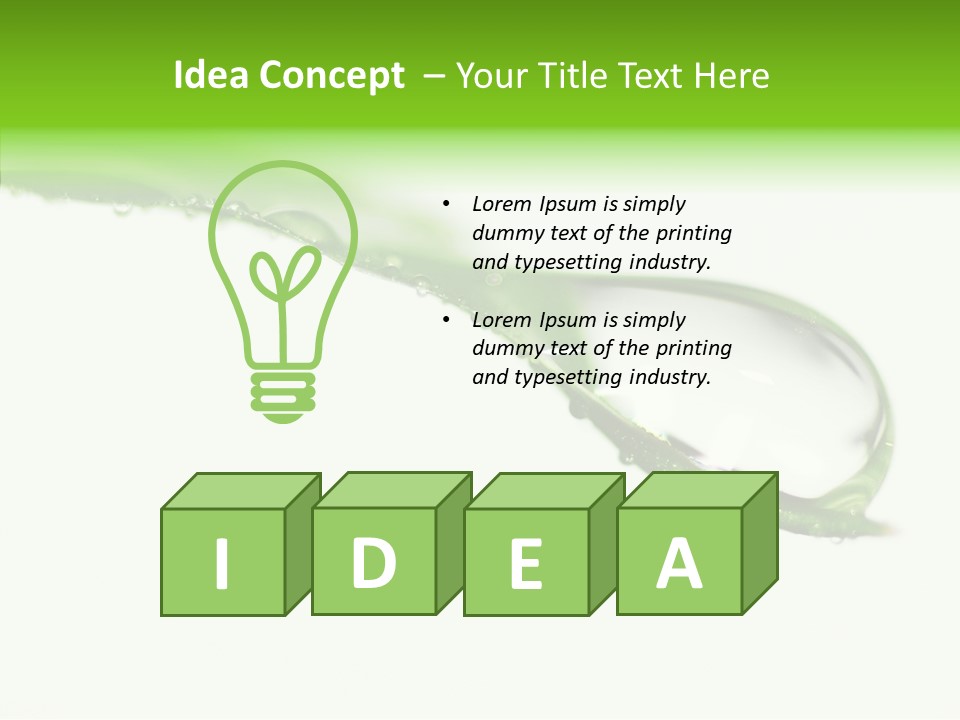 Drop Seasonal Nature PowerPoint Template