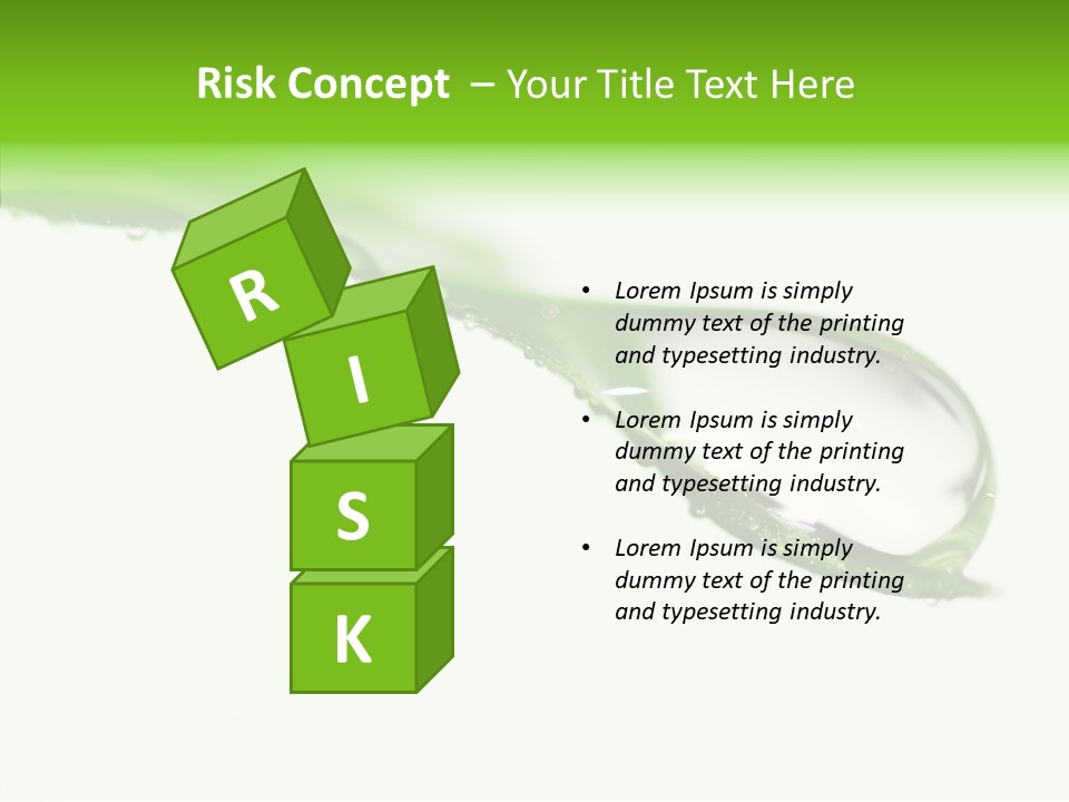 Drop Seasonal Nature PowerPoint Template