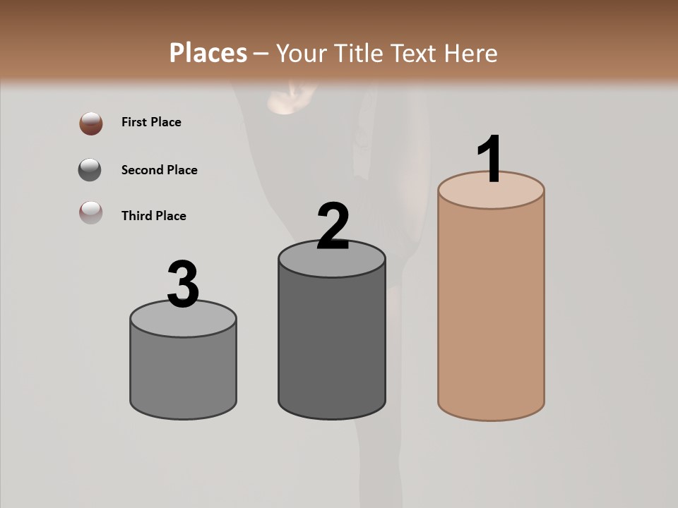Young, Cute And Beautiful Ballet Dancer Posing PowerPoint Template
