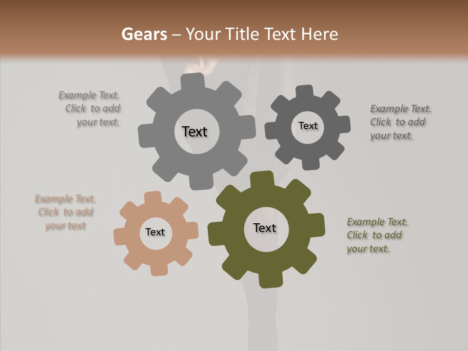 Young, Cute And Beautiful Ballet Dancer Posing PowerPoint Template