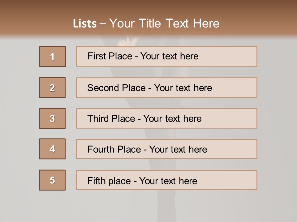Young, Cute And Beautiful Ballet Dancer Posing PowerPoint Template