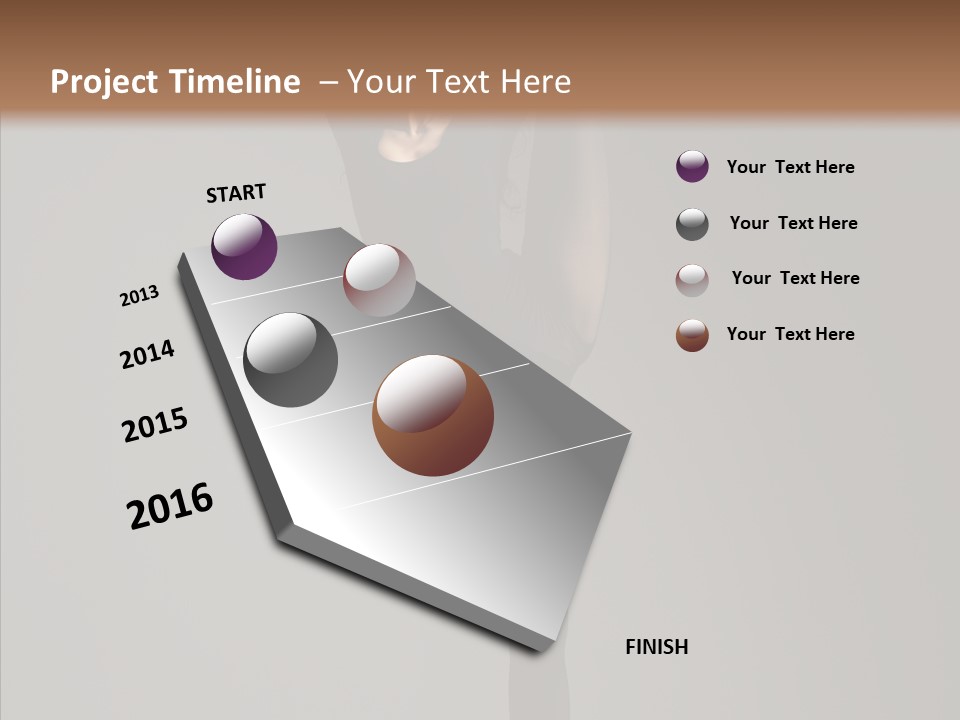 Young, Cute And Beautiful Ballet Dancer Posing PowerPoint Template