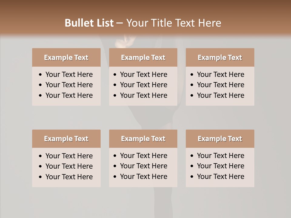 Young, Cute And Beautiful Ballet Dancer Posing PowerPoint Template