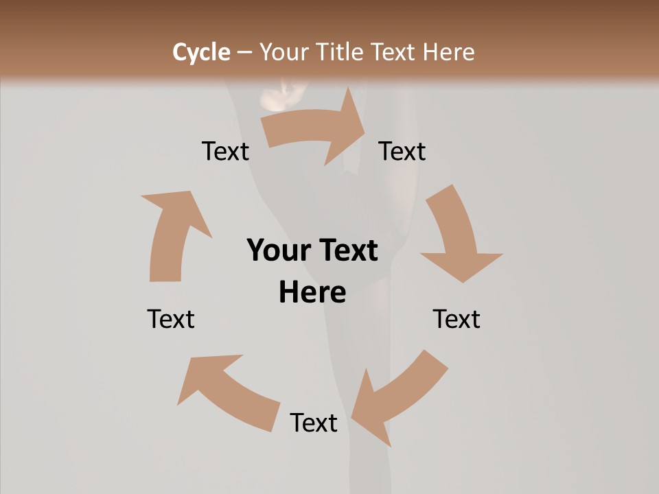 Young, Cute And Beautiful Ballet Dancer Posing PowerPoint Template