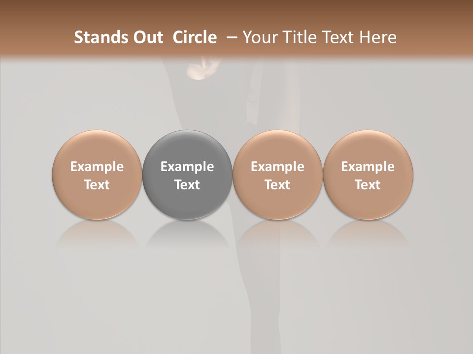 Young, Cute And Beautiful Ballet Dancer Posing PowerPoint Template