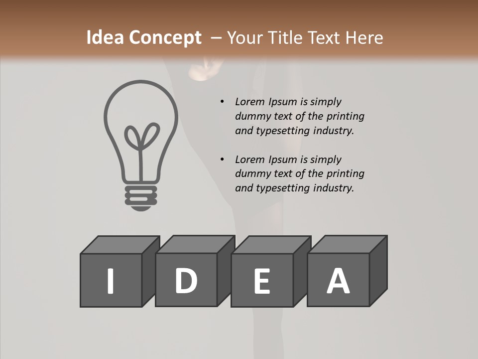 Young, Cute And Beautiful Ballet Dancer Posing PowerPoint Template