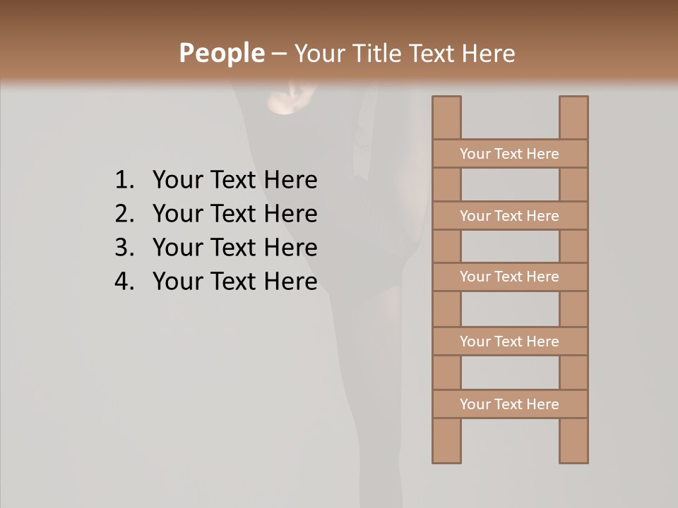 Young, Cute And Beautiful Ballet Dancer Posing PowerPoint Template