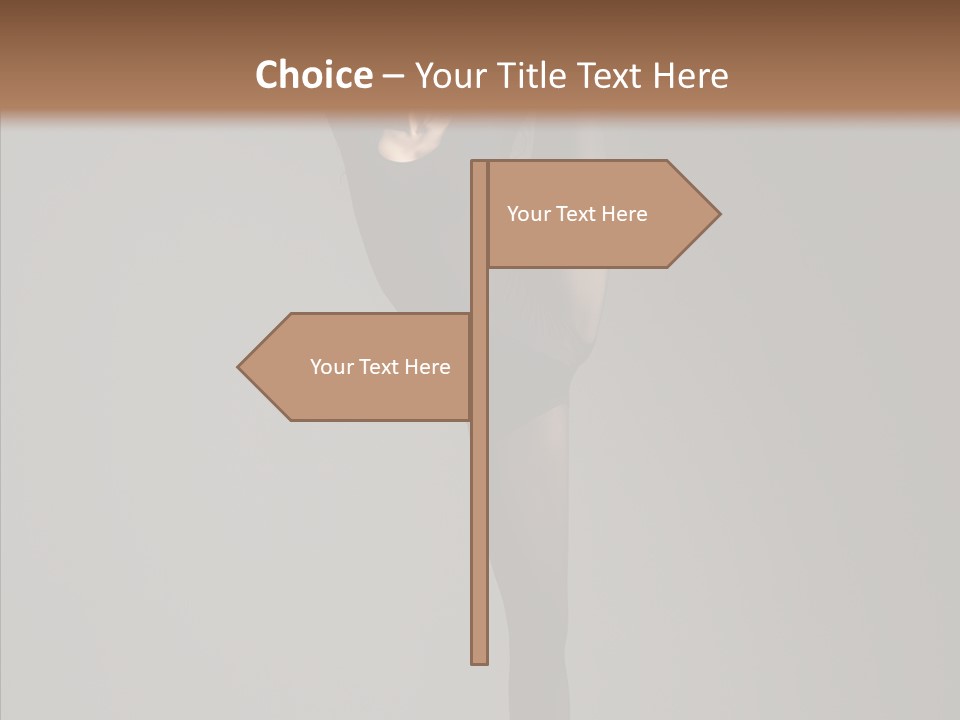 Young, Cute And Beautiful Ballet Dancer Posing PowerPoint Template
