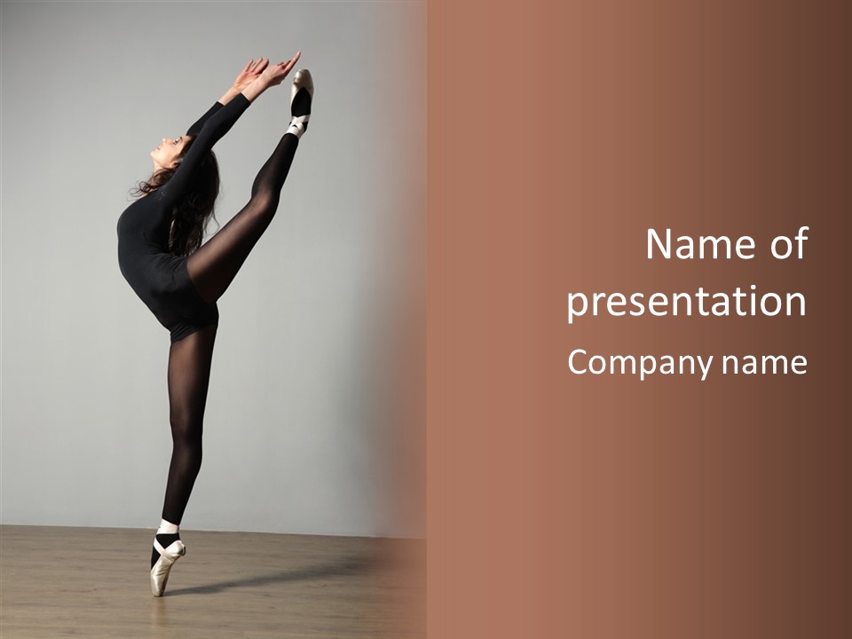Jumper Ballet Gymnastics PowerPoint Template