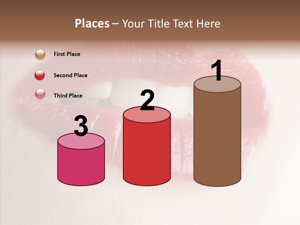 Gesture Beautiful Facial PowerPoint Template