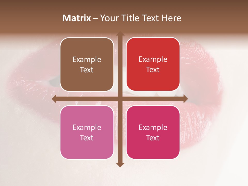 Gesture Beautiful Facial PowerPoint Template