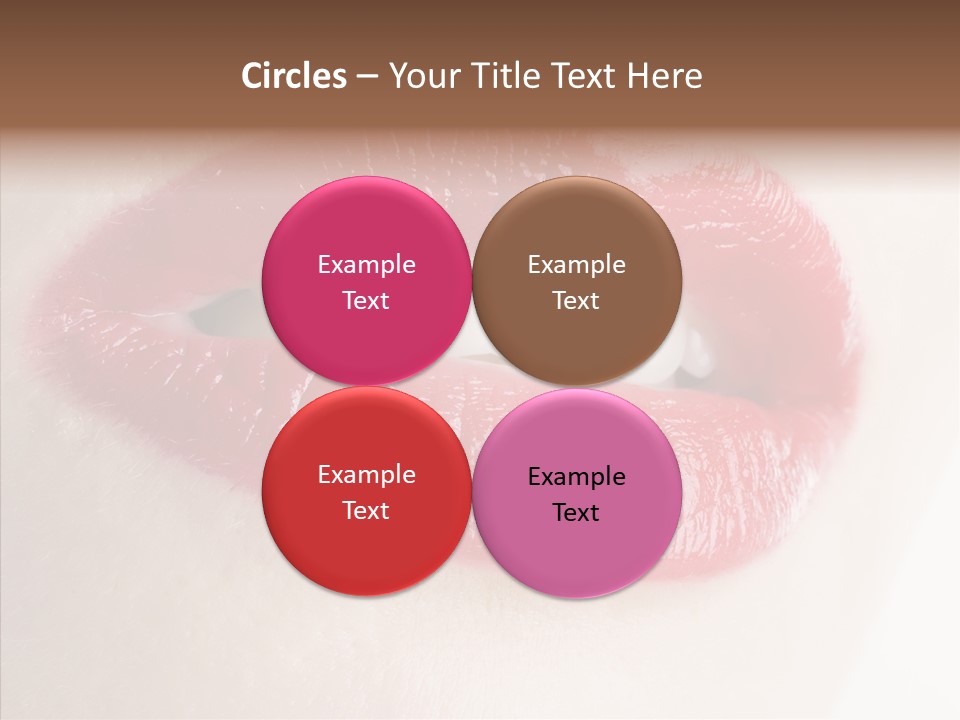 Gesture Beautiful Facial PowerPoint Template